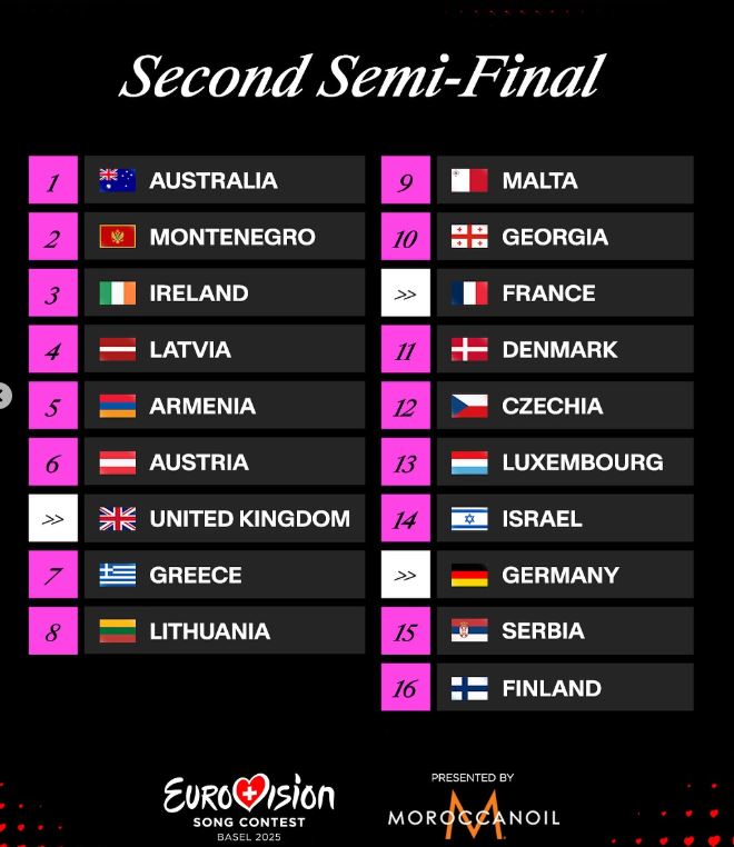 Eurovision 2025: Σε ποια θέση εμφανίζεται απόψε η Klavdia – Τα φαβορί για πρόκριση στον τελικό