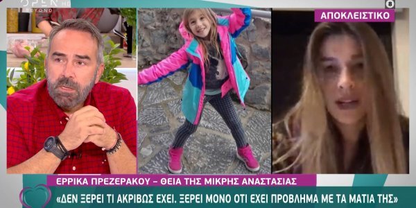 Συγκλονίζει η Έρρικα Πρεζεράκου για την ανιψιά της, Αναστασία - Έκκληση για οικονομική βοήθεια